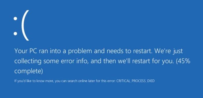 Cómo solucionar un proceso crítico muerto en Windows 10